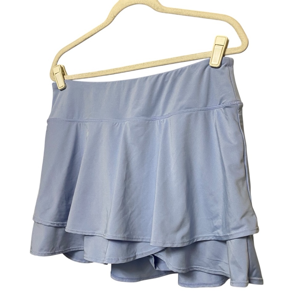 Baleaf periwinkle blue sporty athletic tennis golf layered skirt skort size XL - Picture 5 of 12